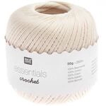 Rico Design Essentials Crochet | H&auml;kelgarn Baumwolle St&auml;rke 10 | 100% Cotton | zum
