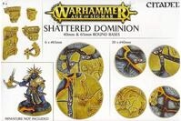 GAMES WORKSHOP 99120299034 "Age of Sigmar Shattered Dominion Round Bases...