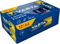 VARTA Batterien AA, 12 St&uuml;ck Cube, Longlife Power - Alkaline Mignon Batterien LR6