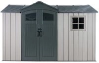 Lifetime Kunststoff Ger&auml;tehaus Pluto | Mit Boden & Regalb&ouml;den | 206x350x225 cm 