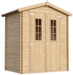 Holzhaus Gartenhaus TIMBELA M367C - Gartenschuppen Holz B196xL136xH218 cm/ 1.98...