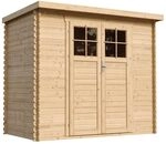 Holzhaus Gartenhaus - Gartenschuppen Holz mit Boden Impr&auml;gnierte B239xL142xH200 cm/