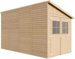 Gartenhaus Holz (mit Seitenwand) MIT IMPR&Auml;GNIERTEM Boden - Ger&auml;teschuppen mit