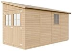 Gartenhaus Holz (ohne Seitenwand) MIT IMPR&Auml;GNIERTEM Boden - Ger&auml;teschuppen mit