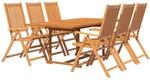 vidaXL Gartenm&ouml;bel Set 7-TLG. Gartengarnitur Sitzgruppe Gartenset Sitzgarnitur