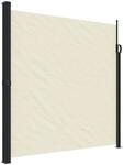 vidaXL Seitenmarkise Ausziehbar Creme 200x600 cm
