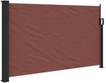 vidaXL Seitenmarkise Ausziehbar Braun 120x600 cm