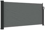 vidaXL Ausziehbare Seitenmarkise Anthrazit 100x500 cm