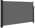 vidaXL Ausziehbare Seitenmarkise Anthrazit 117x300 cm