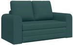 vidaXL Schlafsofa 60cm Dunkelgr&uuml;n Stoff, Verstellbares M&ouml;bel, modernes...