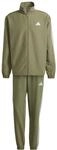 adidas Herren 3 Stripes Woven Track Suit, olive strata, XL