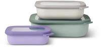 Mepal Multisch&uuml;ssel-Set Cirqula rechteckig 3-teilig (500+1000+2000 ml) Assorti &ndash;
