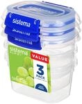 Sistema KLIP IT PLUS Frischhaltedosen Set | 400 ml auslaufsichere, stapelbare und