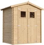 Holzhaus Gartenhaus TIMBELA M367 - Gartenschuppen Holz B196xL136xH218 cm/ 1.98...