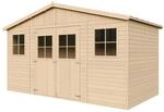 Gartenhaus Holz - Ger&auml;teschuppen mit Fenstern - H246 x 418 x 220 cm/ 8 m&sup2;