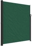 vidaXL Seitenmarkise Ausziehbar Dunkelgr&uuml;n 220x600 cm