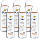 6 er Pack Dove Anti-Transpirant Spray Vanilla Deodorant Deospray 6 x 150 ml