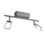 WOFI Deckenbalken, 2-flammig, Serie Vileta, 2 x LED, 4.5 W, Breite 20 cm, H&ouml;he 12