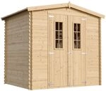 Holzhaus Gartenhaus TIMBELA M369C+M369G - Gartenschuppen Holz mit Boden Impr&auml;gnierte