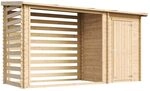 TIMBELA M205 Holz-Ger&auml;teschuppen 344x146x199 cm &ndash; Gartenhaus mit...