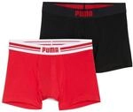 PUMA Everyday Placed Logo Boxer 2 Units XL, Rot/Schwarz, XL