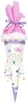 Ursus 9870021 - Schult&uuml;ten-Bastelset Easy Line Regenbogen, Lila, 6-eckig,