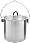 Tatonka Pot Set BC 1.4 L - Hoher Outdoor-Kochtopf aus Edelstahl mit einsetzbarer