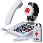 MaxCom KXTSOS: Seniorentelefon mit Funk-Notruf-Sender, schnurgebundenes