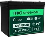 Green Cell AGM 12V 80Ah Akku VRLA Blei-Batterie Bleiakku Ersatzakku Gelakku