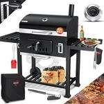 KESSER&reg; Holzkohlegrill XXL Grillwagen Set mit Deckel & Thermometer &ndash; gro&szlig;er...