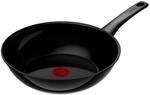 Tefal Renew On black Wokpfanne 28 cm, Keramikversiegelung, umweltfreundlich recycelt,