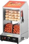 VEVOR Hot Dog Dampfgarer, 37L, 2-stufiger Hot Dog H&uuml;tten-Dampfgarer, 30℃~85℃