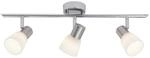 Brilliant Lampe Janna LED Spotrohr 3flg eisen/chrom/wei&szlig; | 3x LED-Z45, E14, 4W