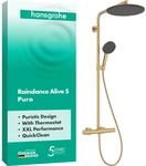 hansgrohe Raindance Alive S Puro - Duschsystem mit Thermostat, Regendusche (300 mm)