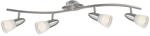 globo LED Deckenstrahler 4-flammig Caleb, silber, 54536-4