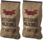 Premium Restaurantholzkohle Holzkohlewerk L&uuml;neburg - 30 KG - Holzkohle, Grillkohle,