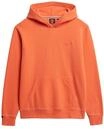 Superdry Herren Leicht aufgerautes Essential Logo Hoodie Leuchtend Korallrot S
