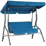 CASARIA&reg; Hollywoodschaukel 2 Sitzer wetterfest Atlantik Blau 200kg...