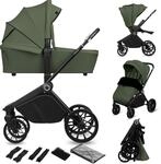 LIONELO MIKA PLUS 2-in-1 Buggy 0-48 Monate bis 22 kg Babywanne bis 9 kg, R&uuml;ckenlehne