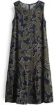 OPUS Damen Midikleid | Tr&auml;gerkleid WICY Wildflower mit abstraktem Print Coal Blue,