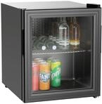 Bartscher Glast&uuml;rk&uuml;hlschrank 46 46L D Ed-Gitterablage 5 Temperaturstufen