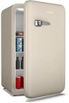 Klarstein Audrey Evo Retro K&uuml;hlschrank, 112L, Freistehend Ohne Gefrierfach,...