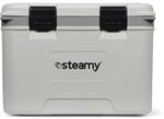 Steamy Marine 21, K&uuml;hlbox Inklusive Trennwand und Einlegeschale, 21 Liter, Wei&szlig;