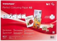transotype Perfect Colouring Paper, Markerpapier DIN A3, 250 g/qm, 10 Blatt, f&uuml;r