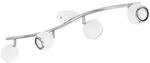 EGLO LED Deckenlampe Bimeda, 4 flammige Deckenleuchte | Deckenstrahler aus Metall in