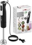 Clatronic Stabmixer 800W mit Turbo-Funktion | P&uuml;rierstab mit Edelstahlmesser | 12