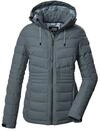 killtec Damen Steppjacke mit abzippbarer Kapuze/Funktionsjacke ist wasserabweisend