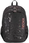 neoxx Rucksack FLOW Splash in Black - Rucksack f&uuml;r die Schule und Freizeit mit 2