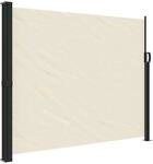 vidaXL Seitenmarkise Ausziehbar Creme 160x500 cm