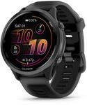 Garmin Unisex Forerunner 570-47 mm GPS-Uhr, schwarz-schiefergrau Aluminium, 47mm